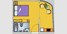 东方大帝豪华套房平面图