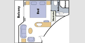 美维凯蕾豪华套房平面图