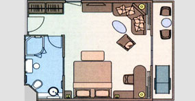 长江探索普通套房平面图