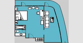 总统六号总统套房平面图